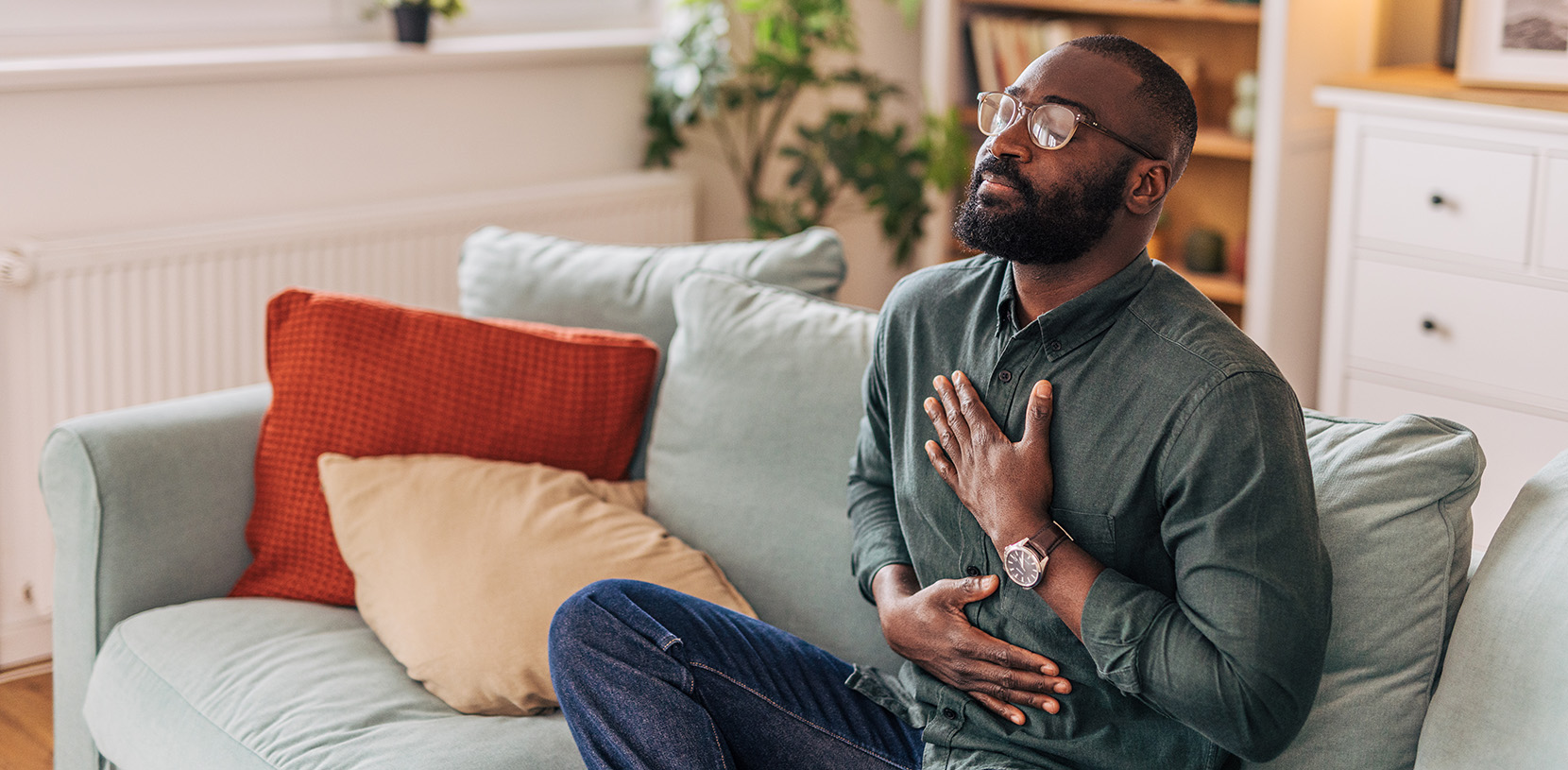Meditating person